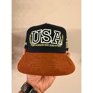 Dvniel Luu Snapback USA Limited Edition Satin Lined Hidden Pockets Black Brown